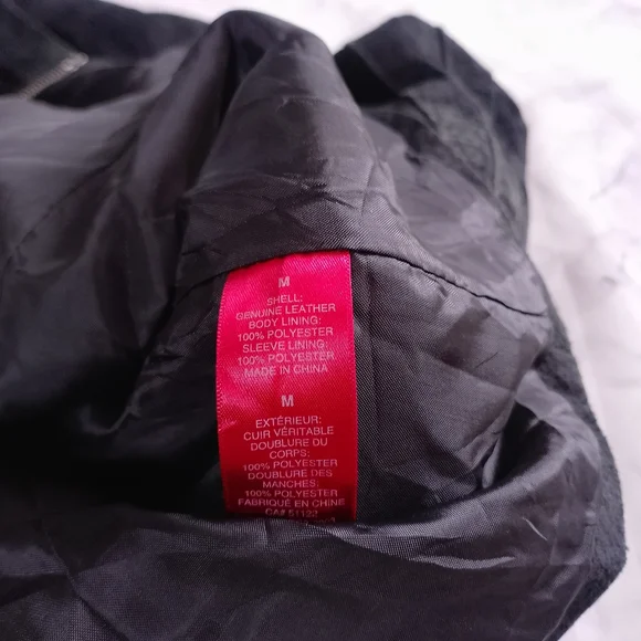 Vintage Bum Equipment Women’s Black Suede Zip-Front Leather Jacket - Picture 3 of 14